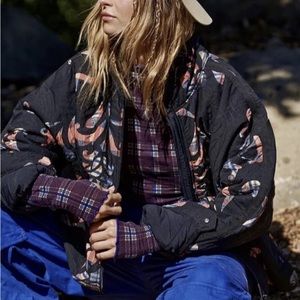 NWT Free People Movement Pippa Reverse Appliqué Puffer Sz. XS